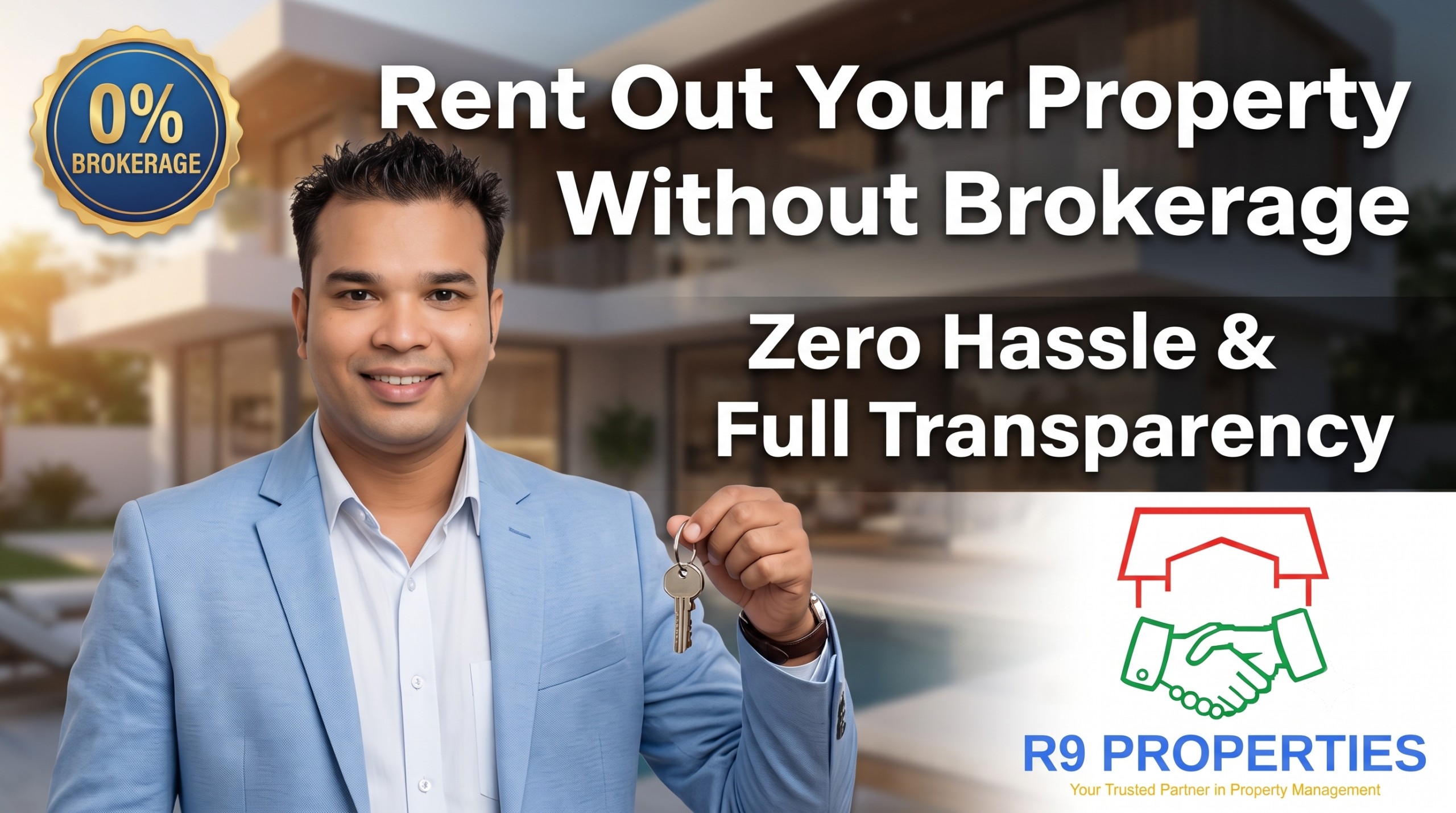 Property owner renting out flat without brokrage with R9 Properties Team